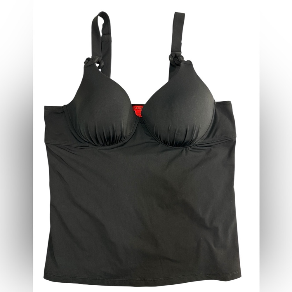 Spanx Brallelujah Tankini Top Women’s Size 10 B/C Swimwear Shapewear Soft Chain